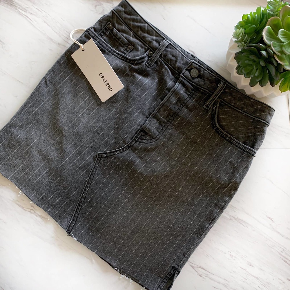GRLFRND Blaire Denim Skirt NEW